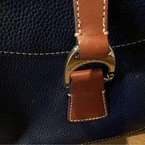 Dooney & Bourke Blue and Tan Messenger Bag